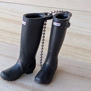 Hunter Black Boot Keychain, New